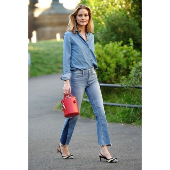 Anthropologie Paige Colette Crop Kick Flare High Rise Waisted Cropped Jeans 28 - Picture 10 of 12